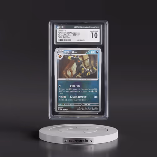 2024 High Class Pack: Terastal Fest ex - sv8a #092/187 Umbreon - Poké Ball Holo (CGC 10 GEM MINT)