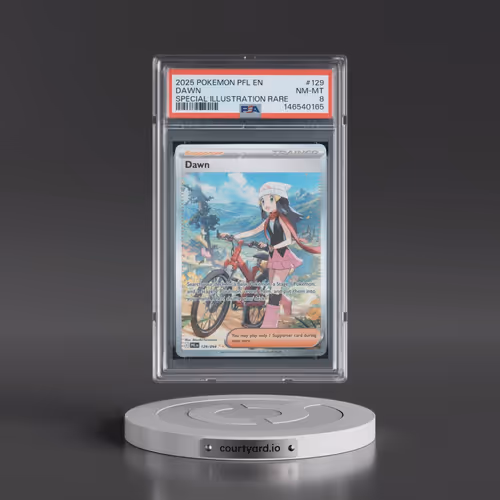 2025 Pokémon Pfl EN-Phantasmal Flames #129 Dawn - Special Illustration Rare (PSA 8 NM-MT)