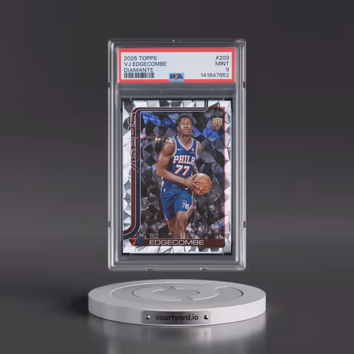 2025 Topps #203 VJ Edgecombe - Diamante (PSA 9 MINT)