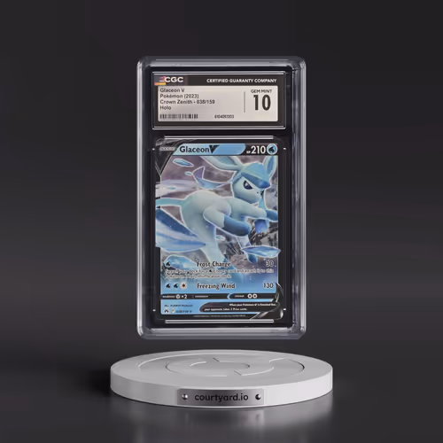 2023 Crown Zenith #038/159 Glaceon V - Holo (CGC 10 GEM MINT)