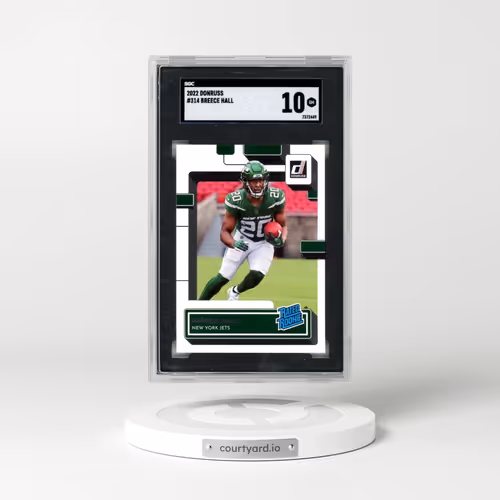 2022 Donruss #314 Breece Hall (SGC 10 GEM MINT)