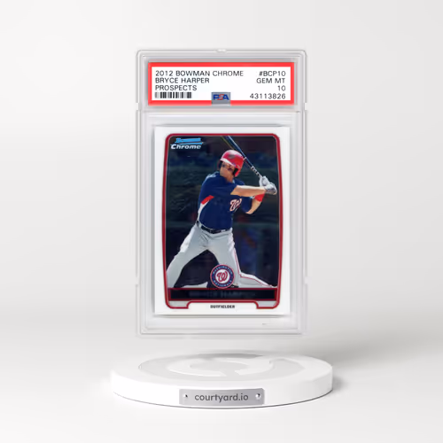 2012 Bowman Prospects #BCP10 Bryce Harper - Chrome (PSA 10 GEM MINT)