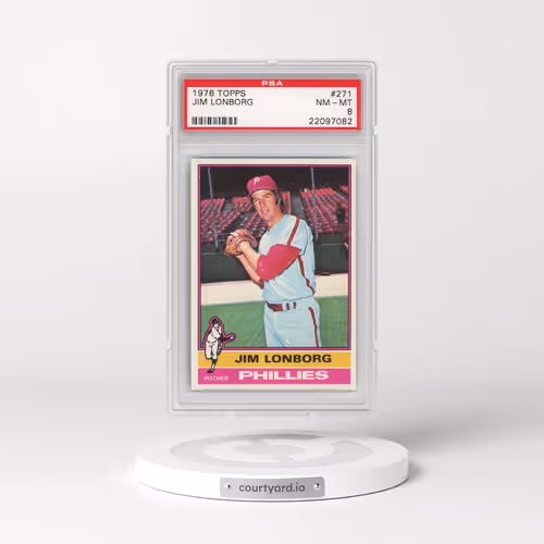 1976 Topps #271 Jim Lonborg (PSA 8 NM-MT)