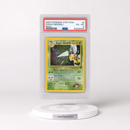 2000 Pokémon Gym Challenge #9 Koga's Beedrill - Holo (PSA 6 EX-MT)