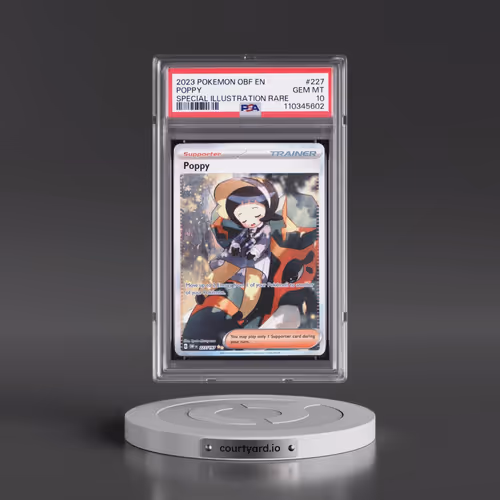 2023 Pokémon Obf EN-Obsidian Flames #227 Poppy - Special Illustration Rare (PSA 10 GEM MINT)