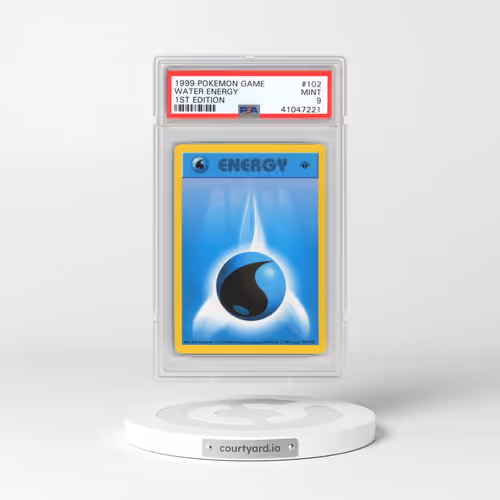 1999 Pokémon Game #102 Water Energy - 1st Edition (PSA 9 MINT)
