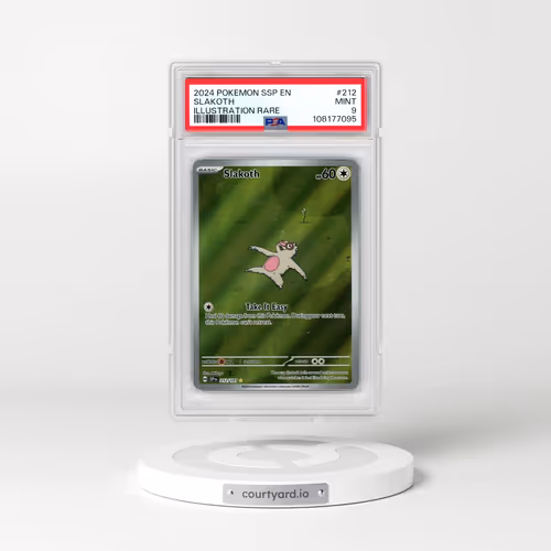 2024 Pokémon Ssp EN-Surging Sparks #212 Slakoth - Illustration Rare (PSA 9 MINT)
