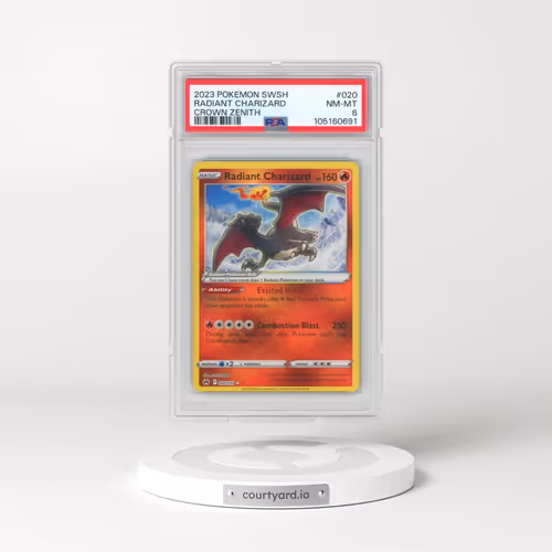 2023 Pokémon Sword and Shield Crown Zenith #020 Radiant Charizard - Holo (PSA 8 NM-MT)