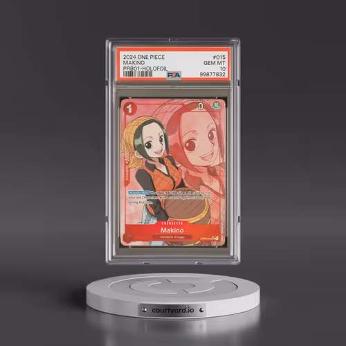 2024 One Piece Premium Booster -One Piece Card the Best #015 Makino - Holofoil (PSA 10 GEM MINT)