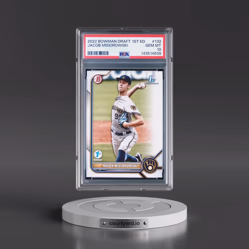 2022 Bowman Draft 1st Edition #132 Jacob Misiorowski (PSA 10 GEM MINT)