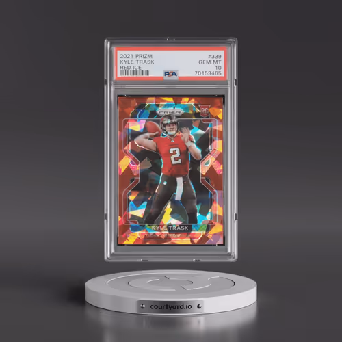 2021 Panini Prizm #339 Kyle Trask - Red Ice (PSA 10 GEM MINT)