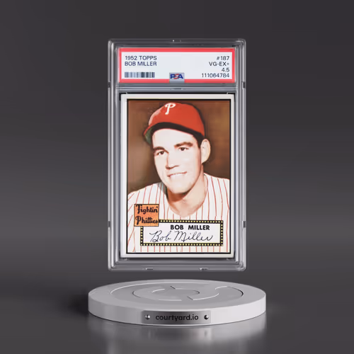 1952 Topps #187 Bob Miller (PSA 4.5 VG-EX+)