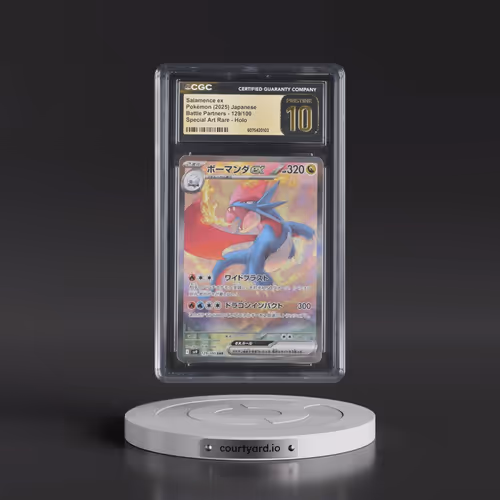 2025 Pokémon SV9-Battle Partners #129 Salamence EX - Holo Special Art Rare (CGC 10 PRISTINE)