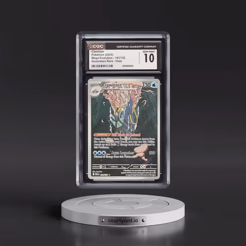 2025 Pokémon Meg EN-Mega Evolution #141 Clawitzer - Illustration Rare (CGC 10 GEM MINT)