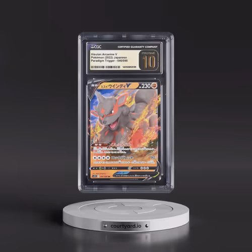 2022 Paradigm Trigger #046/098 Hisuian Arcanine V - Holo (CGC 10 PRISTINE)