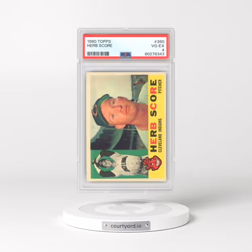 1960 Topps #360 Herb Score (PSA 4 VG-EX)