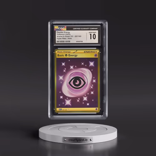 2023 Scarlet & Violet 151 - MEW EN #207/165 Psychic Energy - Hyper Rare Holo (CGC 10 GEM MINT)