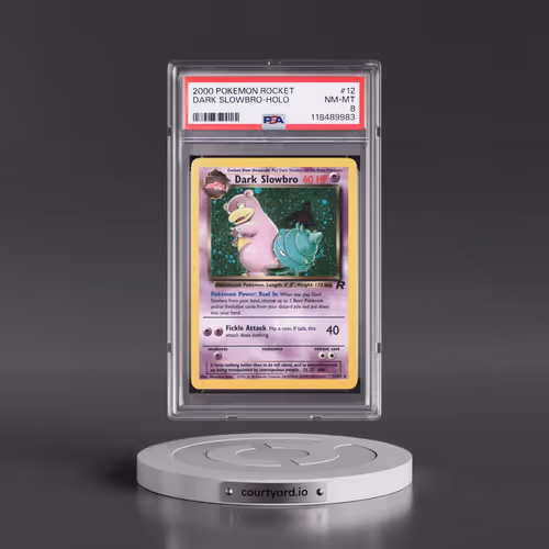 2000 Pokémon Rocket #12 Dark Slowbro - Holo (PSA 8 NM-MT)