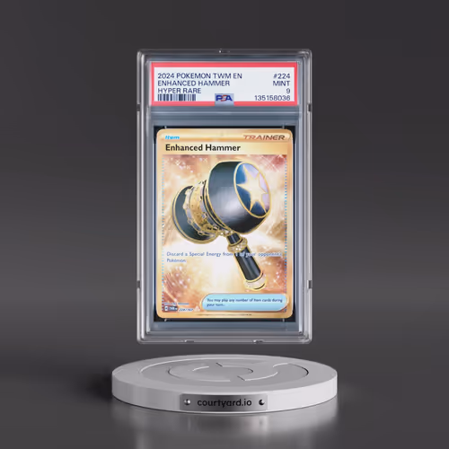 2024 Pokémon Twm EN-Twilight Masquerade #224 Enhanced Hammer - Hyper Rare (PSA 9 MINT)