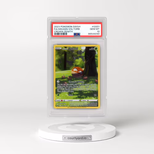 2023 Pokémon Sword and Shield Crown Zenith #GG01 Hisuian Voltorb - Full Art (PSA 10 GEM MINT)