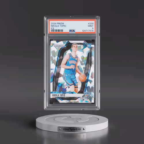 2024 Panini Prizm #230 Nikola Topic - Ice (PSA 9 MINT)