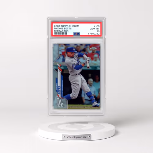 2020 Topps Chrome #100 Mookie Betts - Refractor (PSA 10 GEM MINT)