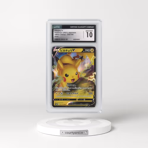 2021 VMAX Climax #045/184 Pikachu V - Holo (CGC 10 GEM MINT)