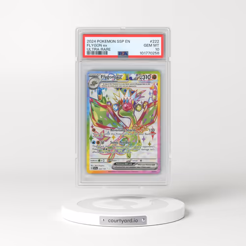 2024 Pokémon Ssp EN-Surging Sparks #222 Flygon EX - Holo Ultra Rare (PSA 10 GEM MINT)