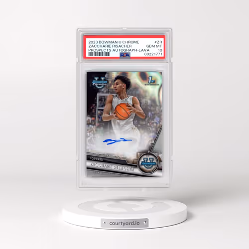 2023 Bowman University Chrome Bowman Chrome Prospects Autographs #ZR Zaccharie Risacher - Lava Refra