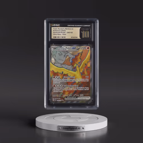 2025 Destined Rivals - DRI EN #208/182 Team Rocket's Moltres ex - Ultra Rare Holo (CGC 10 PRISTINE)