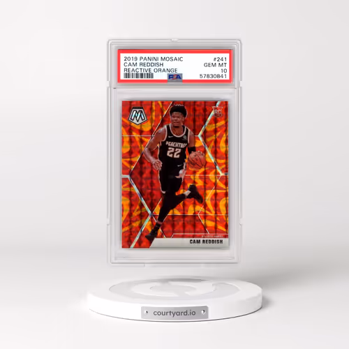 2019 Panini Mosaic #241 Cam Reddish - Reactive Orange (PSA 10 GEM MINT)