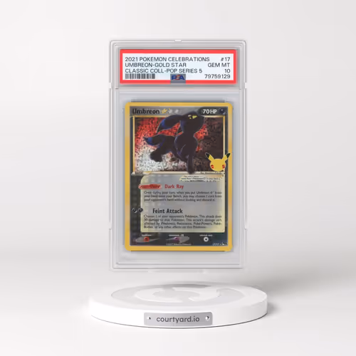 2021 Pokémon Celebrations Classic Collection #17 Umbreon-Gold Star (PSA 10 GEM MINT)