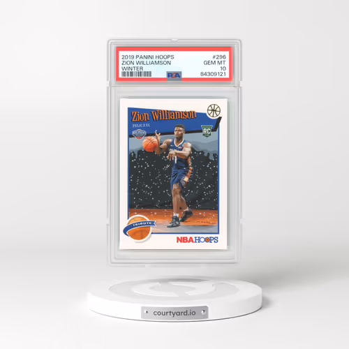 2019 Panini Hoops #296 Zion Williamson - Winter (PSA 10 GEM MINT)