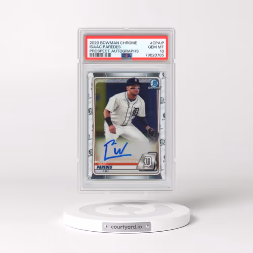 2020 Bowman Chrome Prospect Autographs #CPAIP Isaac Paredes (PSA 10 GEM MINT)