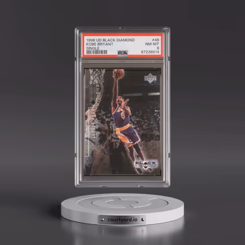 1998 Upper Deck Black Diamond #46 Kobe Bryant - Single (PSA 8 NM-MT)