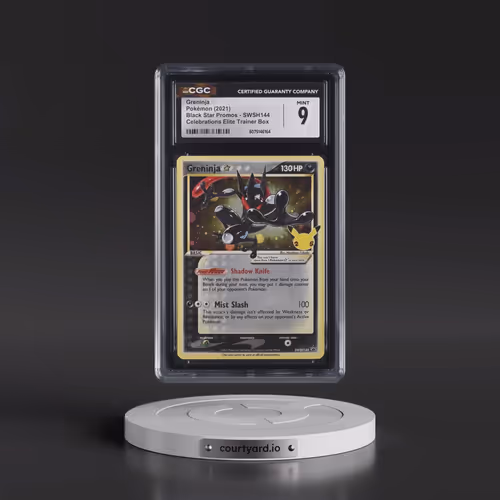 2017 Black Star Promos - Sword & Shield #SWSH144 Greninja â - Celebrations Elite Trainer Box (Cosmos