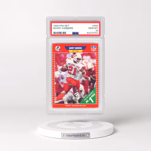 1989 Pro Set #494 Barry Sanders (PSA 10 GEM MINT)