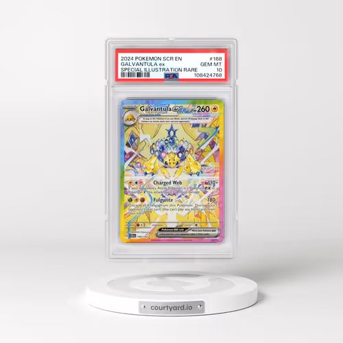 2024 Pokémon Scr EN-Stellar Crown #168 Galvantula EX - Holo Special Illustration Rare (PSA 10 GEM MI
