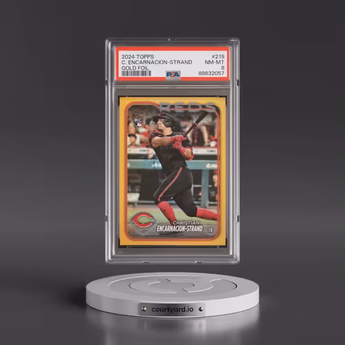 2024 Topps #219 Christian Encarnacion-Strand - Gold Foil (PSA 8 NM-MT)