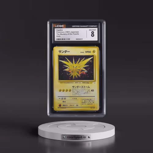 1997 Pokémon Fossil #145 Zapdos - Holo (CGC 8 NM-MT)