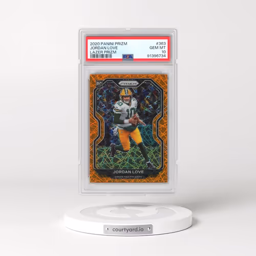 2020 Panini Prizm #363 Jordan Love - Lazer Prizm (PSA 10 GEM MINT)
