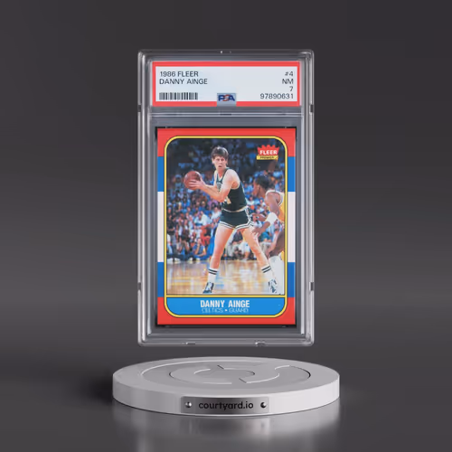1986 Fleer #4 Danny Ainge (PSA 7 NM)