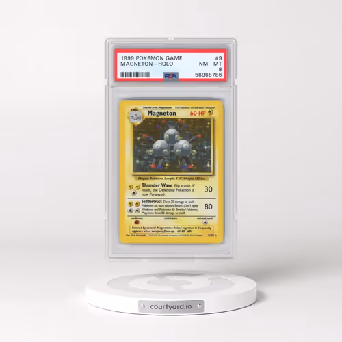 1999 Pokémon Game #9 Magneton - Holo (PSA 8 NM-MT)