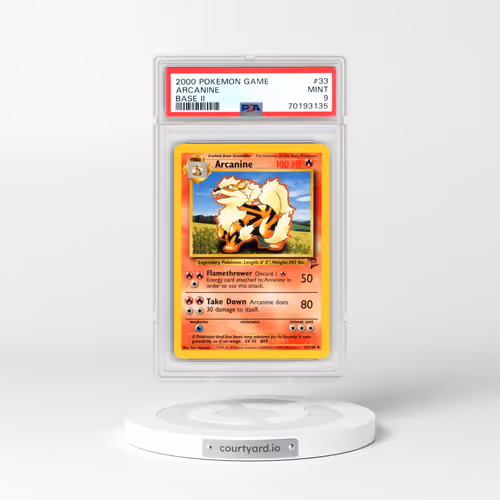 2000 Pokémon Game Base II #33 Arcanine (PSA 9 MINT)