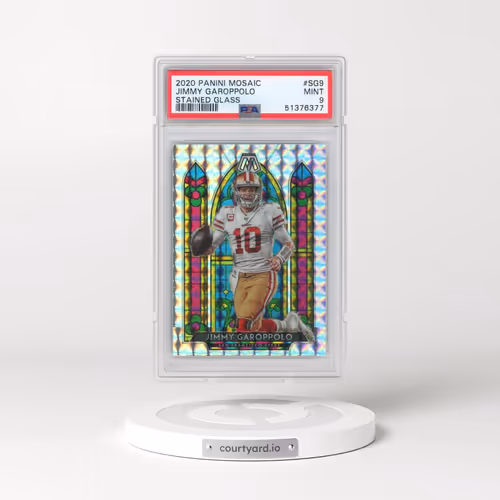 2020 Panini Mosaic Stained Glass #SG9 Jimmy Garoppolo (PSA 9 MINT)