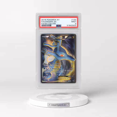 2016 Pokémon XY Fates Collide #122 Kingdra EX - Holo Full Art (PSA 9 MINT)
