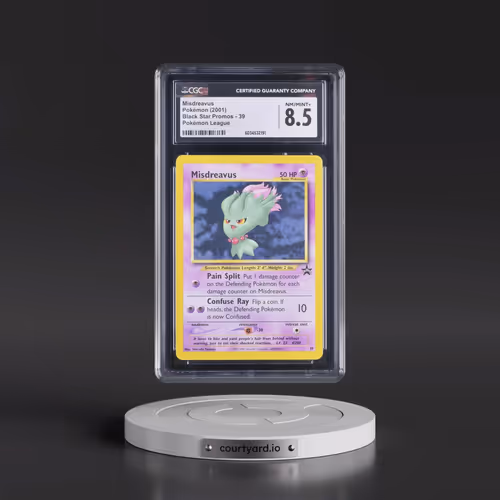 1999 Black Star Promos #39 Misdreavus - Pokémon League (CGC 8.5 NM-MT+)