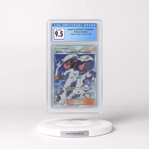 2019 Hidden Fates #SV81/SV94 Aether Foundation Employee (CGC 10 GEM MINT)