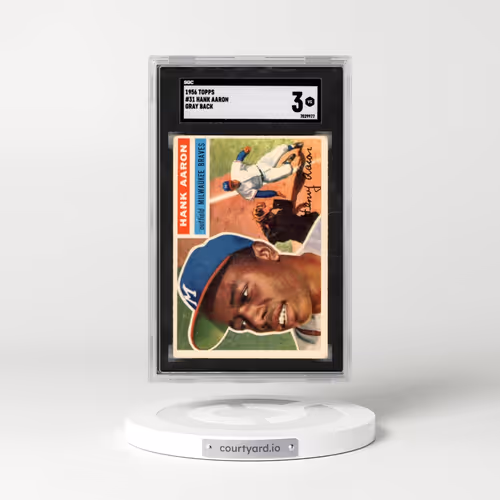 1956 Topps #31 Hank Aaron - Gray Back (SGC 3 VG)