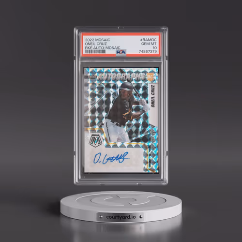 2022 Panini Mosaic Rookie Autographs #RAMOC Oneil Cruz - Mosaic (PSA 10 GEM MINT)